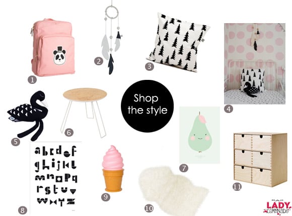 kinderkamer-inspiratie-scandinavisch-meisje-roze-zwart-accessoires-poster-behang-vloerkleed-interieur-bureau-stoel-meubels-ladylemonade_nl4