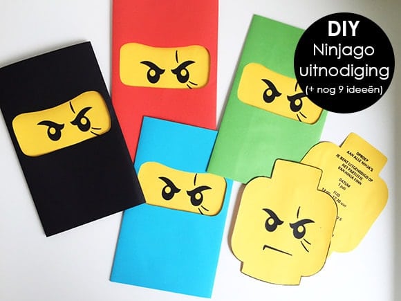 Ongekend Een LEGO Ninjago uitnodiging maken & 9 andere toffe DIY uitnodigingen ED-37