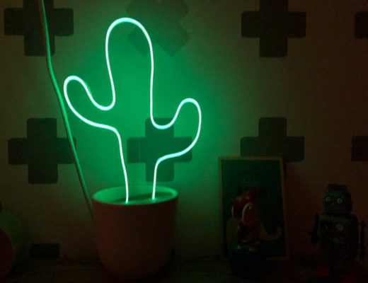 DIY cactus neon lamp: zo maak je deze neon lamp voor in de kinderkamer. (of voor jezelf)