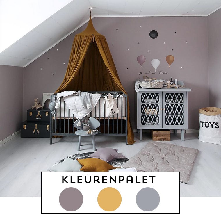 Kleuren inspiratie voor de babykamer: wij helpen je kiezen in welke kleur je de babykamer muur schilderen kan.