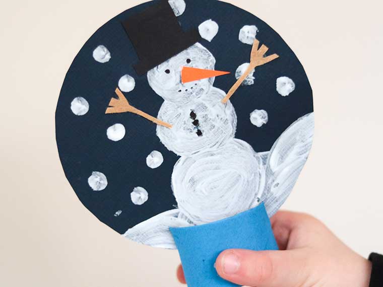 Sneeuwbol maken - Een super leuke & simpele winterknutsel voor kinderen.