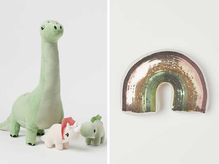 Nieuw bij H&M Home: Dinosaurus accessoires voor de kinderkamer
