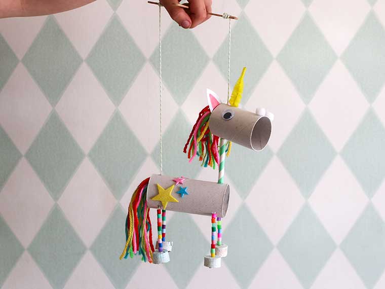 Eenhoorn knutselen - Een magisch mooie unicorn die je kunt maken van wc rollen!