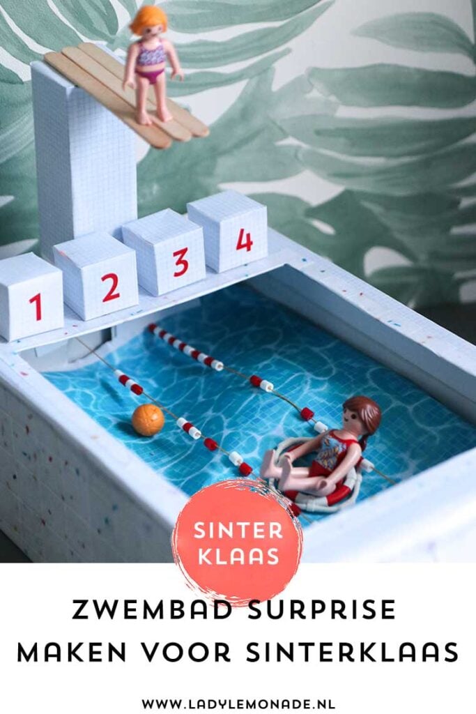 Een zwembad surprise maken voor Sinterklaas. Incl. gratis printables!