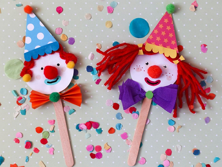 Clown knutselen | 12 Super leuke clown knutsels voor kinderen.