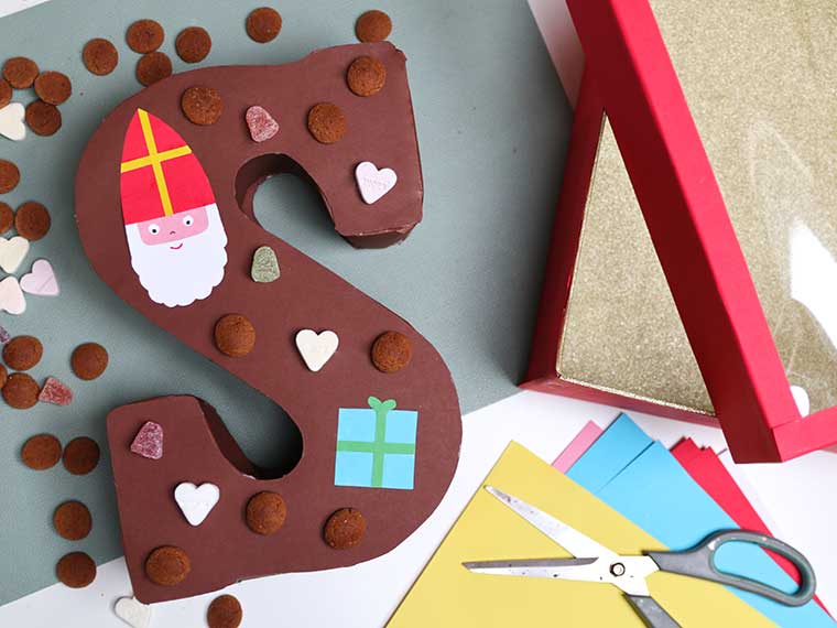 Een chocolade letter surprise maken voor Sinterklaas!
