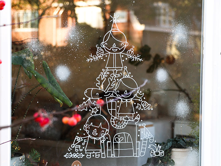 Raamtekening Kerst | Gratis Kerst sjablonen voor op het raam!