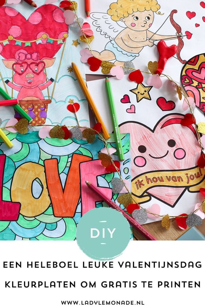Kleurplaat Valentijnsdag | Print hier gratis de leukste hartjes kleurplaten & meer!